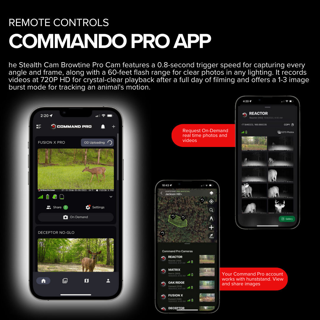 Stealth Cam Browtine Pro Came 20MP Trail Camera Combo with 720P HD Video and Night Mode (Camo)