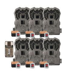Stealth Cam Browtine 20MP Trail/Game Camera with 720P HD Video, 0.8s Trigger Speed - Camo (6 Pack)