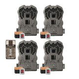 Stealth Cam Browtine 20MP Trail/Game Camera with 720P HD Video, 0.8s Trigger Speed - Camo (4 Pack)