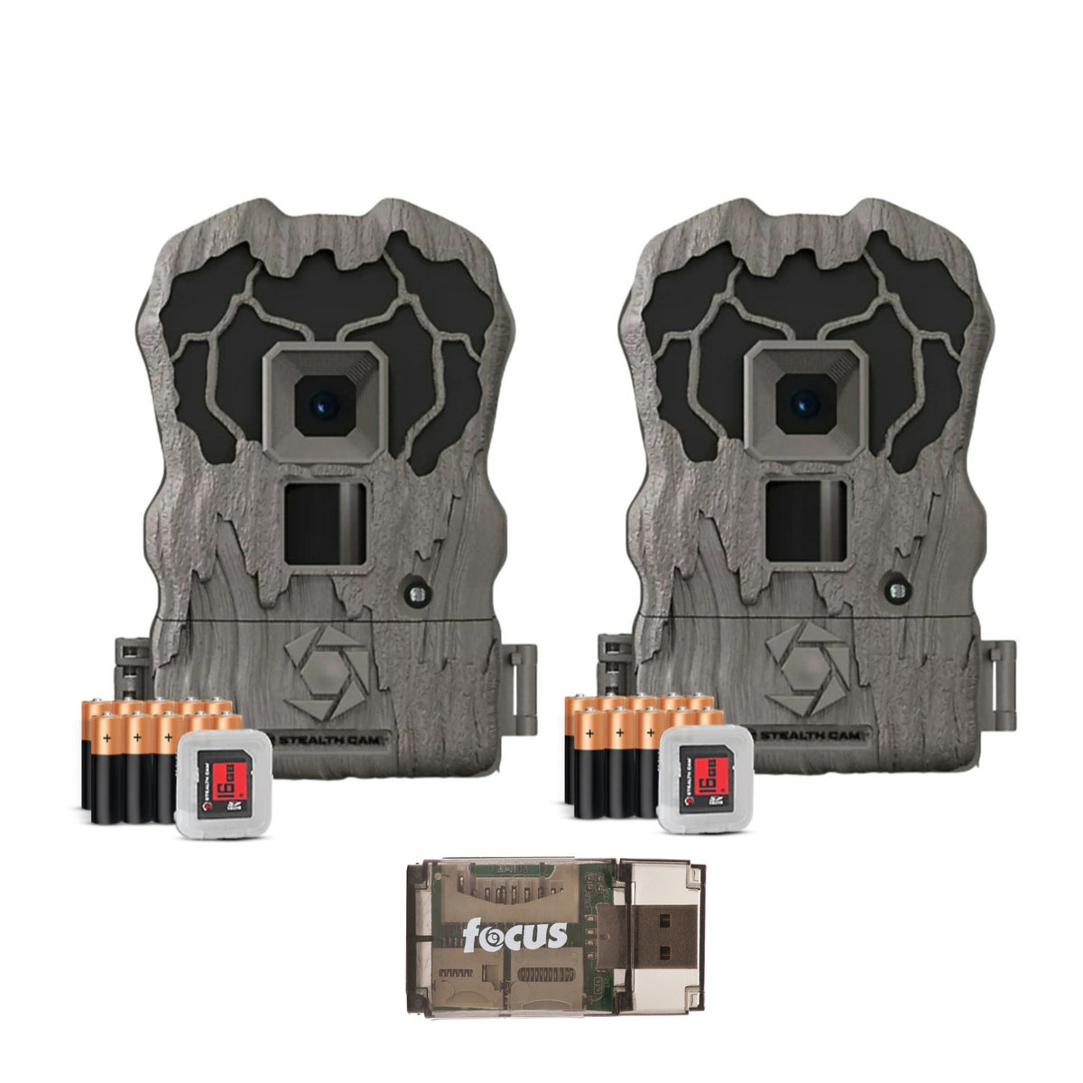 Stealth Cam Browtine 20MP Trail/Game Camera with 720P HD Video, 0.8s Trigger Speed - Camo (2 Pack)