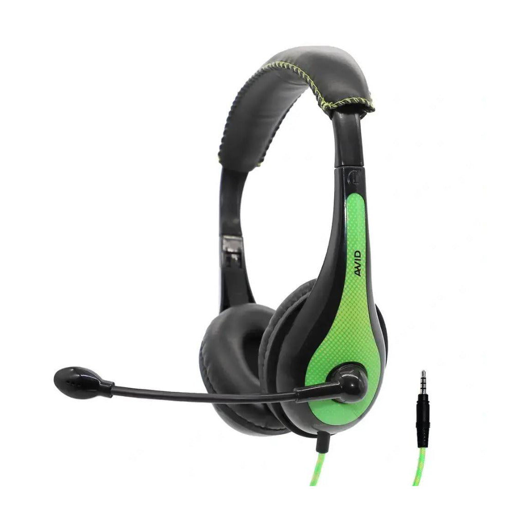 Avid Education AE-36 Headset with Noise Cancelling Microphone (50-Pack, Green)