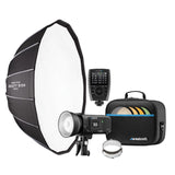 Westcott FJ400 400Ws Strobe with AC and DC Lithium Polymer Battery with Westcott Beauty Dish Bundle