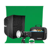 Westcott FJ400 400Ws Strobe with AC/DC Lithium Polymer Battery with Medium Apollo Softbox Bundle