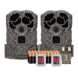 Stealth Cam Browtine 18MP Digital Trail Camera Combo with SD Card Reader (2 Pack)