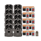Stealth Cam Browtine 18MP Digital Trail Camera Combo with Focus High Speed Card Reader (10 Pack)