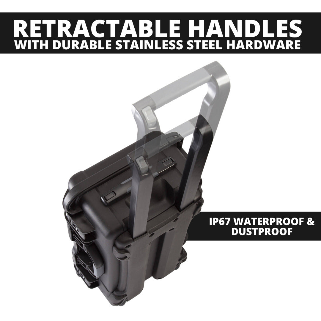 Nanuk 935 Waterproof Wheeled Hard Case with Foam and Lid Organizer (Graphite)