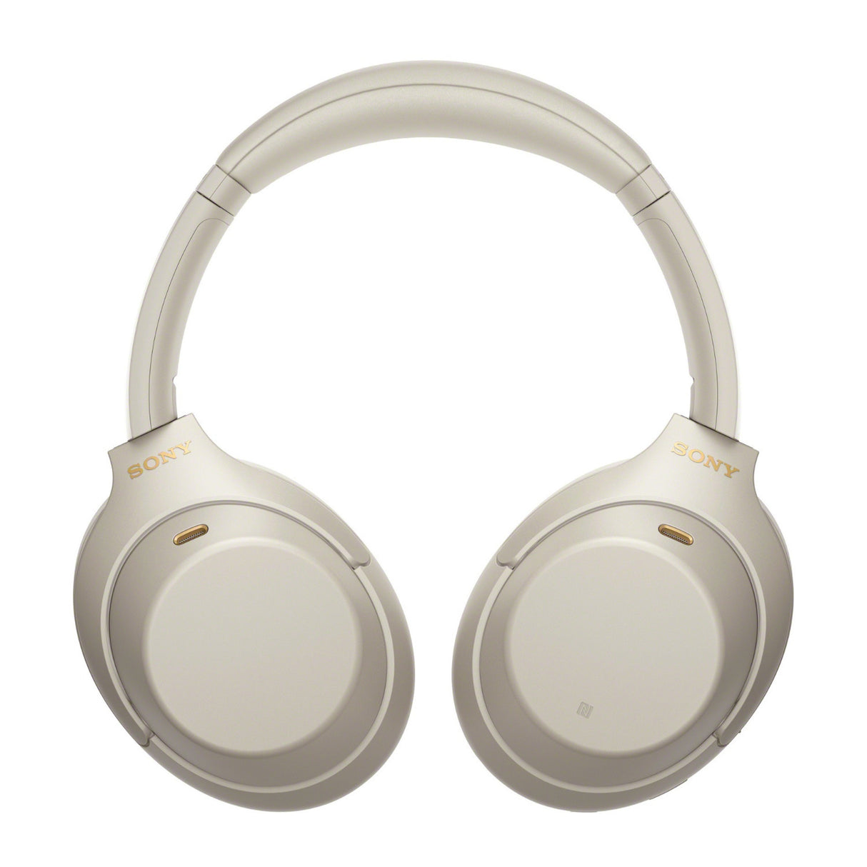 Sony WH-1000XM4 Noise Canceling Headphones (Silver) with Wireless Audio Adapter