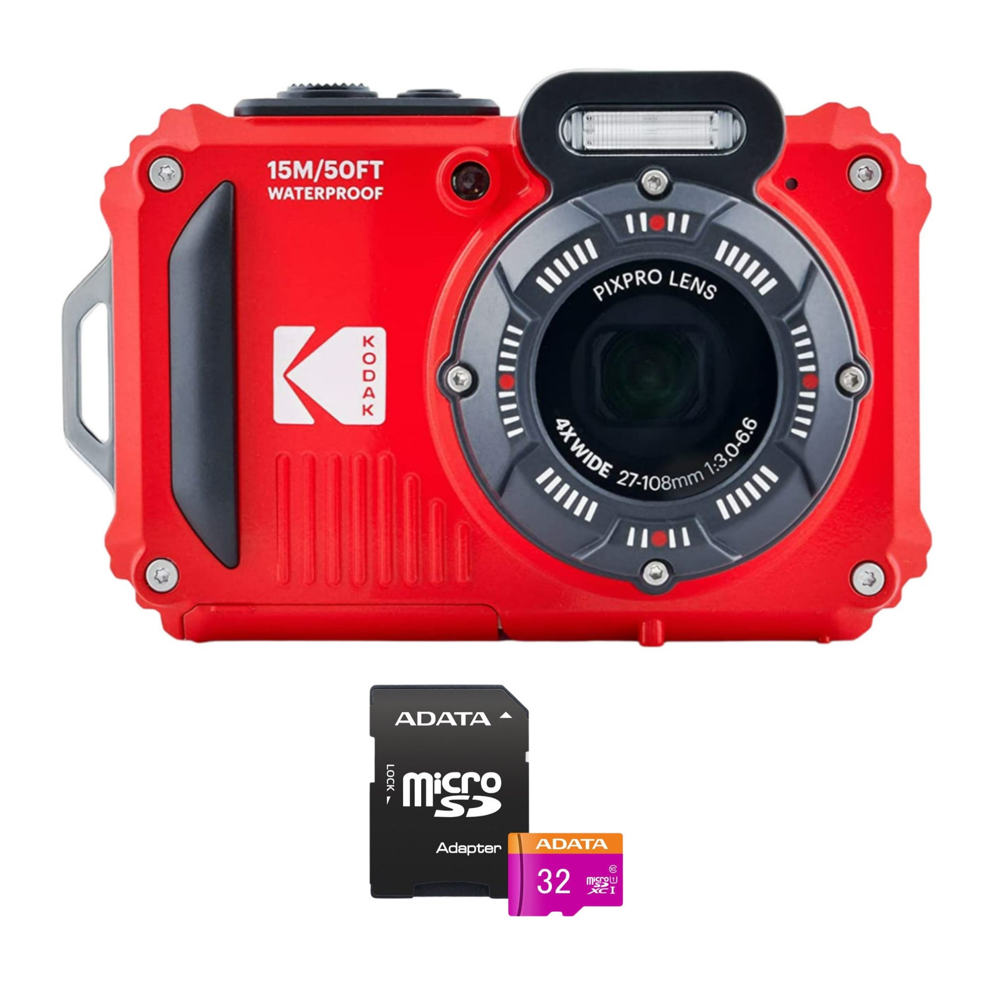 Kodak PIXPRO WPZ2 Rugged Waterproof 16MP Digital Camera and 32GB