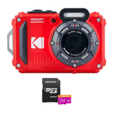 Kodak PIXPRO WPZ2 Rugged Waterproof 16MP Digital Camera and 32GB microSDHC with SD Adapter