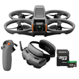 DJI Avata 2 Fly More Combo (Single Battery) with 128GB MicroSDXC Memory Card Bundle