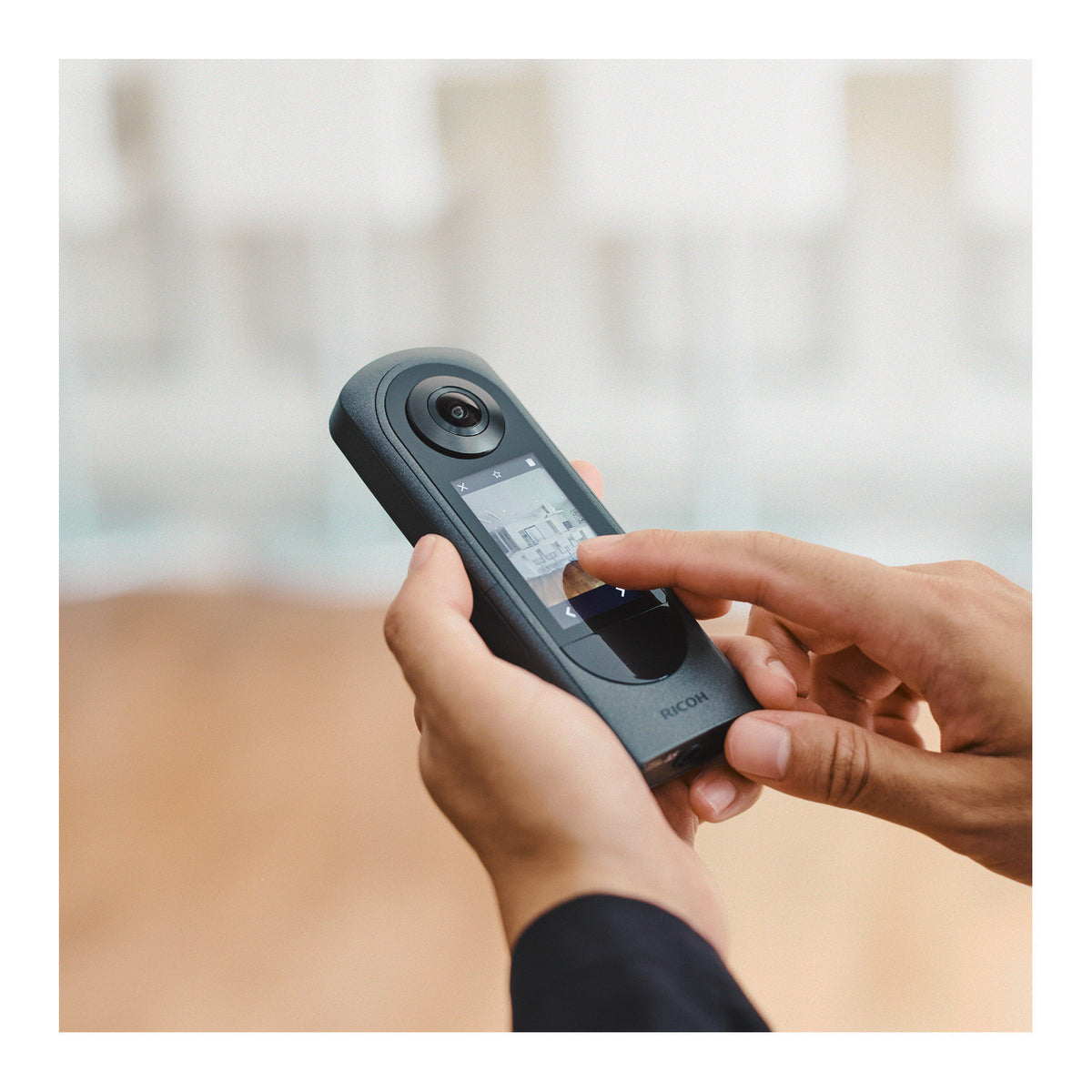 Ricoh Theta X 360-Degree Camera with Lens Cap TL-3 Bundle with Accessories