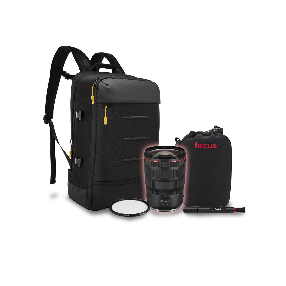 Canon RF 24-70mm f/2.8L IS USM Lens with Backpack, Lens Pen, and 82mm UV Filter