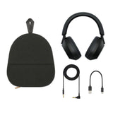 Sony WH-1000XM5 Wireless Noise Canceling Over-Ear Headphones (Black) Bundle