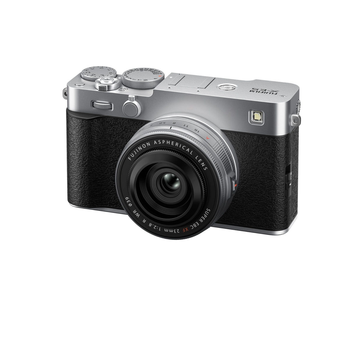 Fujifilm X-E5 Mirrorless Camera (Silver) with XF23mmF2.8 R WR Lens Kit