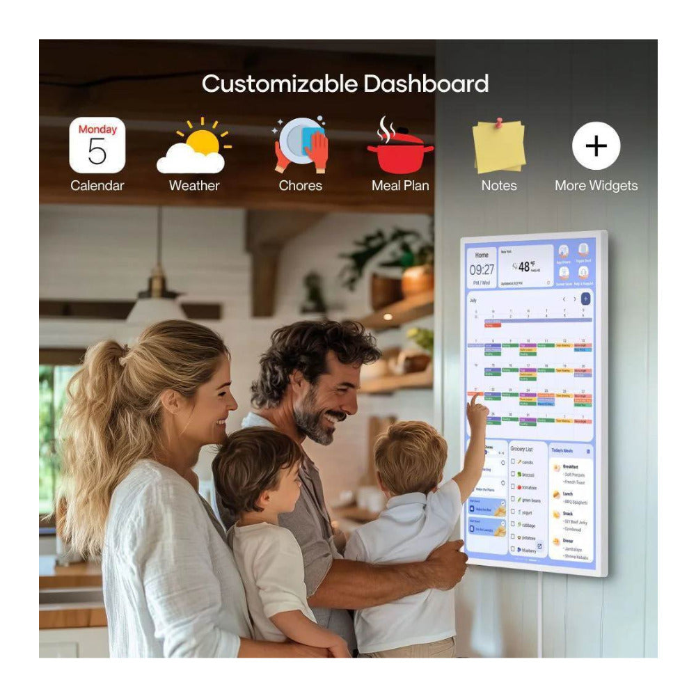 Cozyla Calendar Plus Gen2 32-Inch UHD4K Family Calendar (White) Bundle
