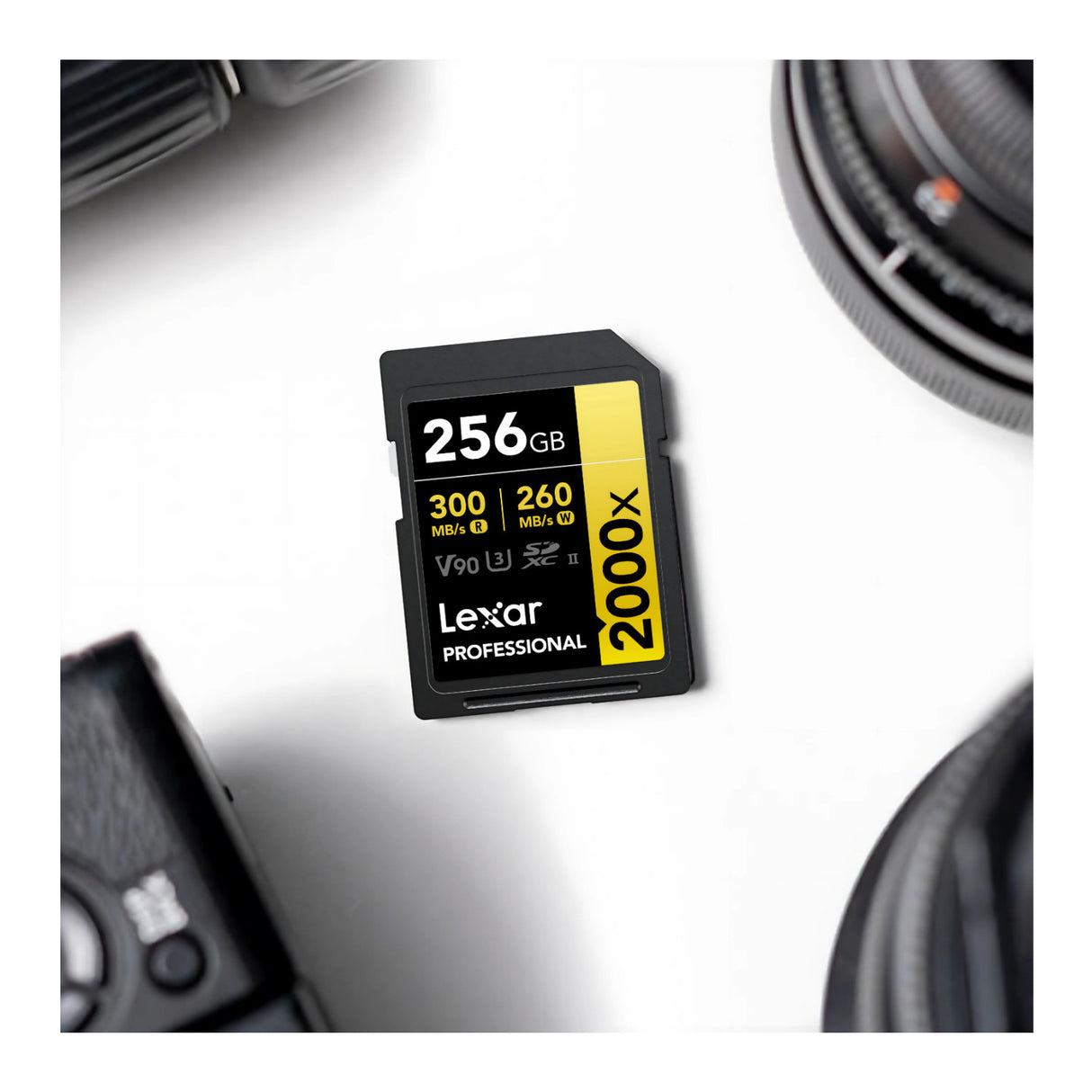 Lexar Professional 256GB 2000x UHS-II SDXC Memory Card Bundle (2-Pack)