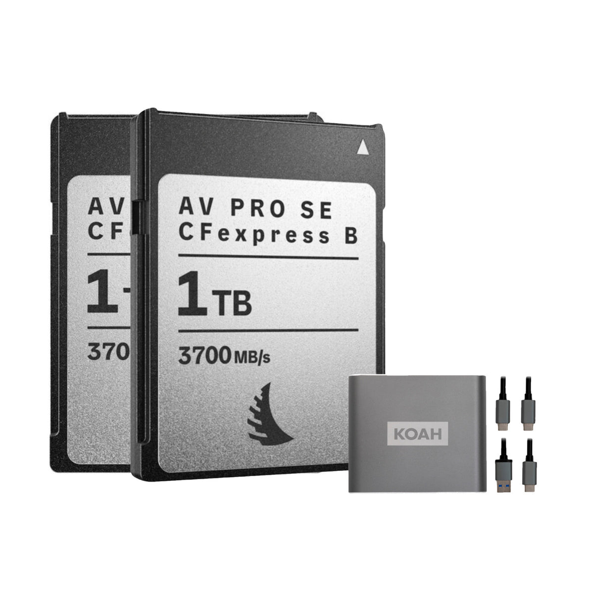 Angelbird AV PRO SE High-Speed Memory Card (2-Pack) Bundle with Reader (3 Items)