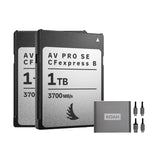 Angelbird AV PRO SE High-Speed Memory Card (2-Pack) Bundle with Reader (3 Items)