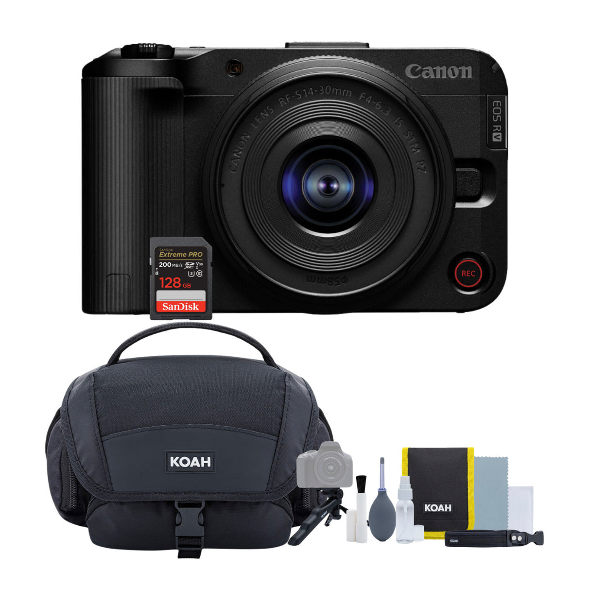 Canon EOS R50 V Mirrorless Camera with 14-30mm f/4-6.3 Lens Bundle