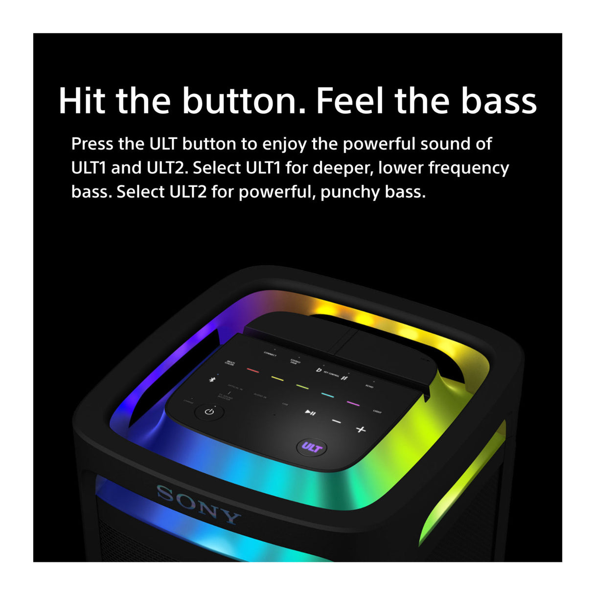 Sony ULT Tower 9AC Speaker (Black) Bundle with Wireless Microphones (2-Pack)