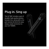 Sony ULT Tower 9AC Speaker (Black) Bundle with Wireless Microphones (2-Pack)
