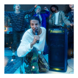 Sony ULT Tower 9AC Speaker (Black) Bundle with Wireless Microphones (2-Pack)