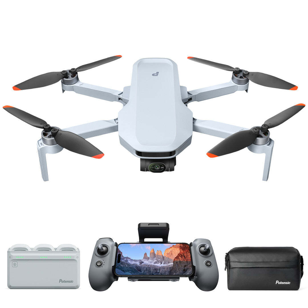 Potensic ATOM 2 Drone (Fly More Combo) - 4K HDR Video with Vertical Shooting