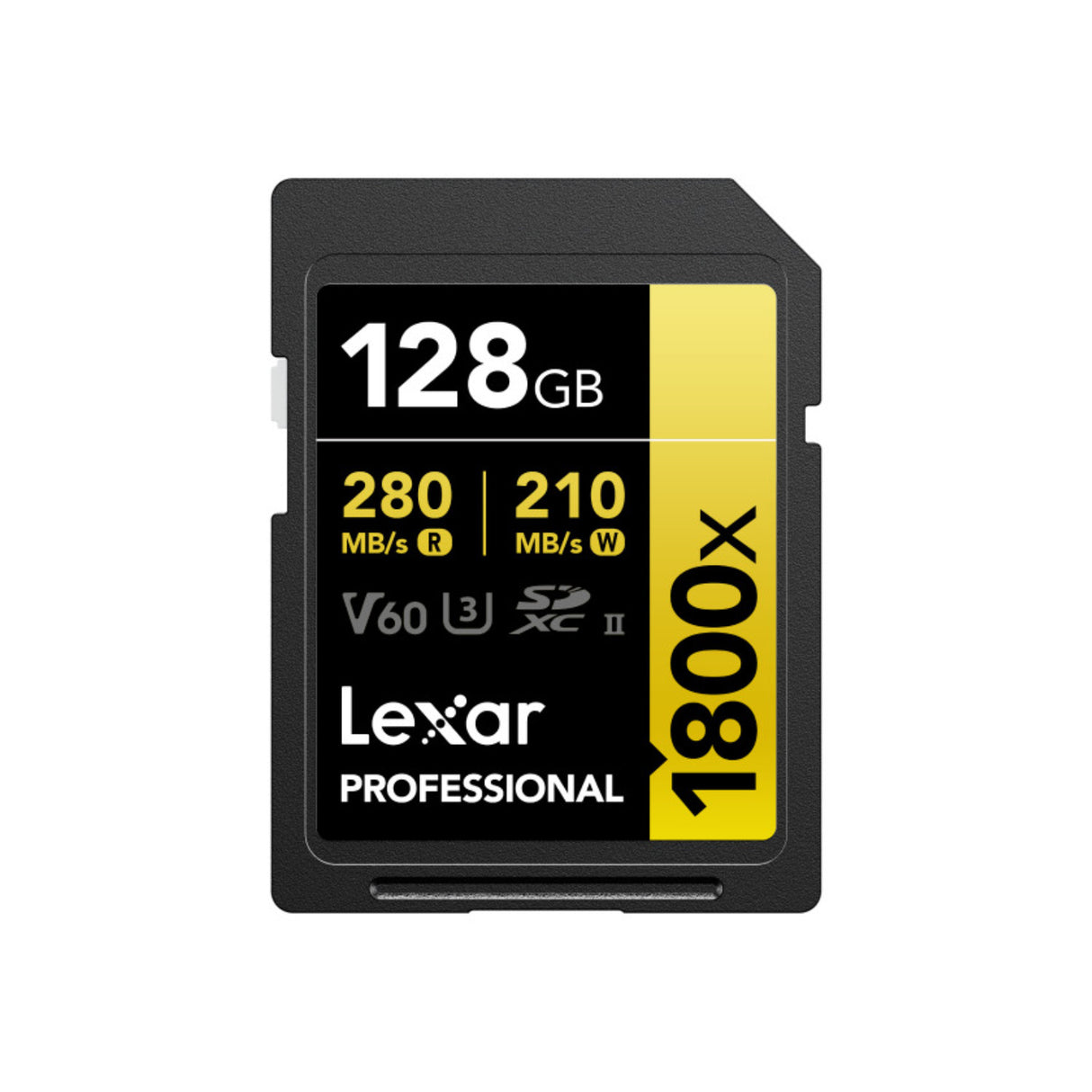 Lexar 128GB Professional GOLD Series 1800x SDXC V60 Memory Card (2-Pack) Bundle