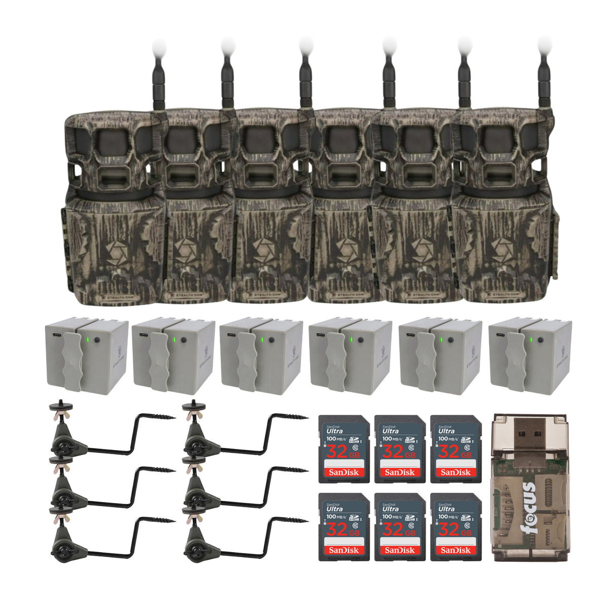 Stealth Cam Revolver Pro 2.0 360 Degree 40MP Brown Cellular Cam Bundle