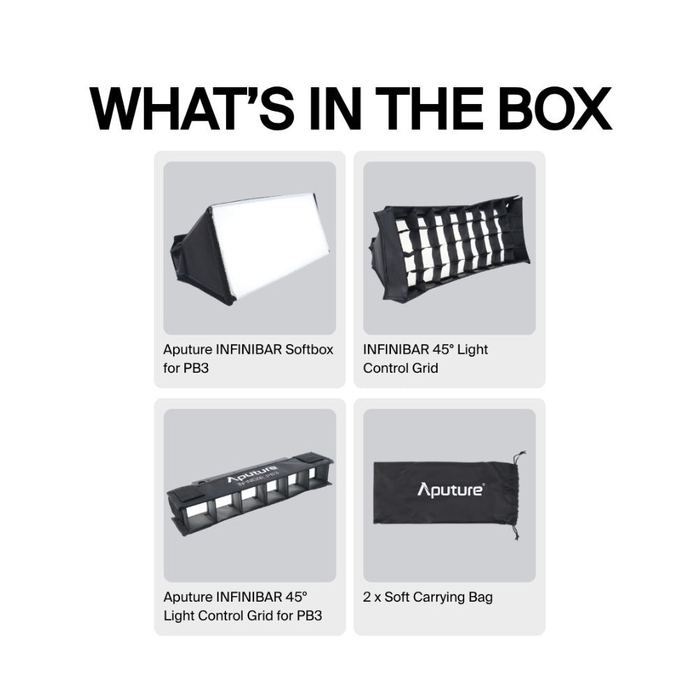 Aputure PB3 Softbox and Aputure PB3 Grid