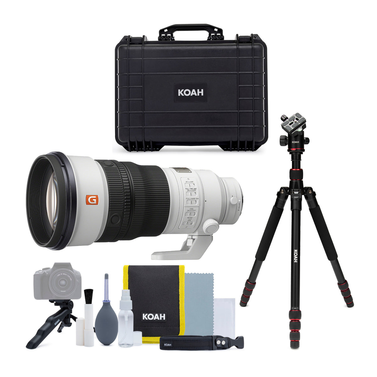 Sony FE 300mm F2.8 GM OSS Full-Frame Telephoto Prime G Master Lens with 5 Feet Tripod Bundle