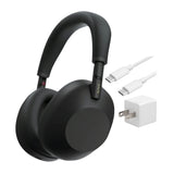 Sony WH-1000XM6 Wireless Noise-Canceling Headphones, QN3 Processor with Accessories Bundle (Black)