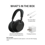 Sony WH-1000XM6 Wireless Noise-Canceling Headphones, QN3 Processor with Accessories Bundle (Black)