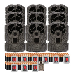 Stealth Cam Browtine 16MP Game Camera Bundle with Card Reader (9 Pack)