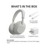 Sony WH-1000XM6 Wireless Noise-Canceling Headphone and Accessory Bundle (Silver)