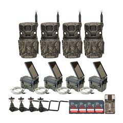 Stealth Cam Revolver Pro 2.0 360-Degree 40MP 1440p Brown Trail Cameras Bundle