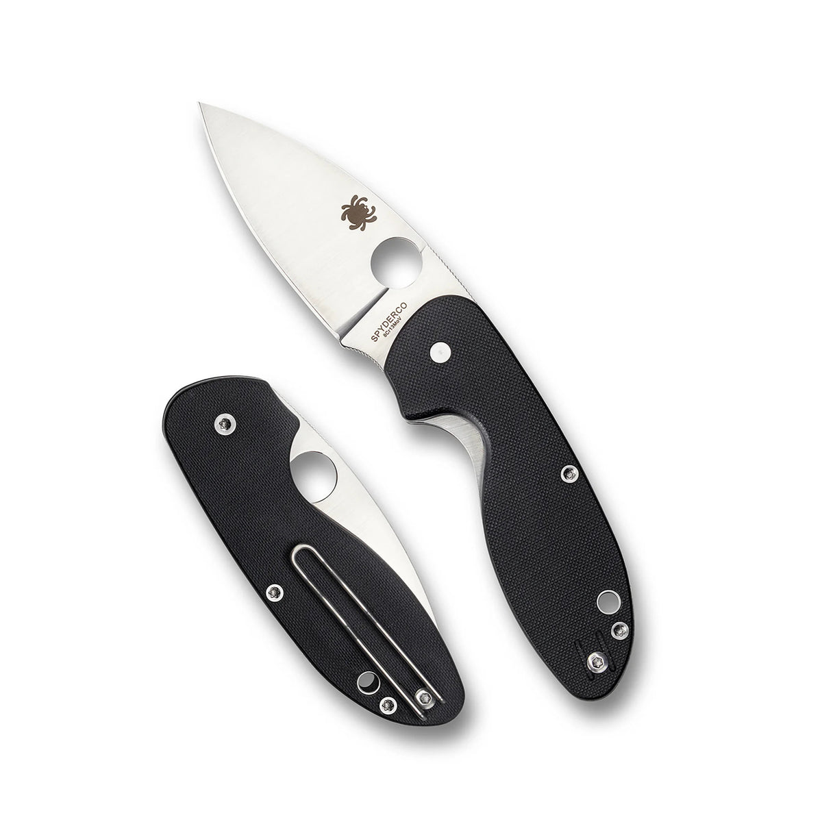 Spyderco Efficient Folding Knife - 8Cr13MoV Blade with G-10 Handle and LinerLock (Open Box)