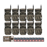 Stealth Cam Revolver Pro 2.0 40MP 360-Degree Brown Trail Cameras Bundle