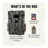 Browning Trail Cameras - Command Ops Elite 40MP with Memory Card and Card Reader