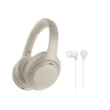Sony WH-1000XM4 Wireless Noise Canceling Over-Ear Headphones with In-Ear Earbud Bundle