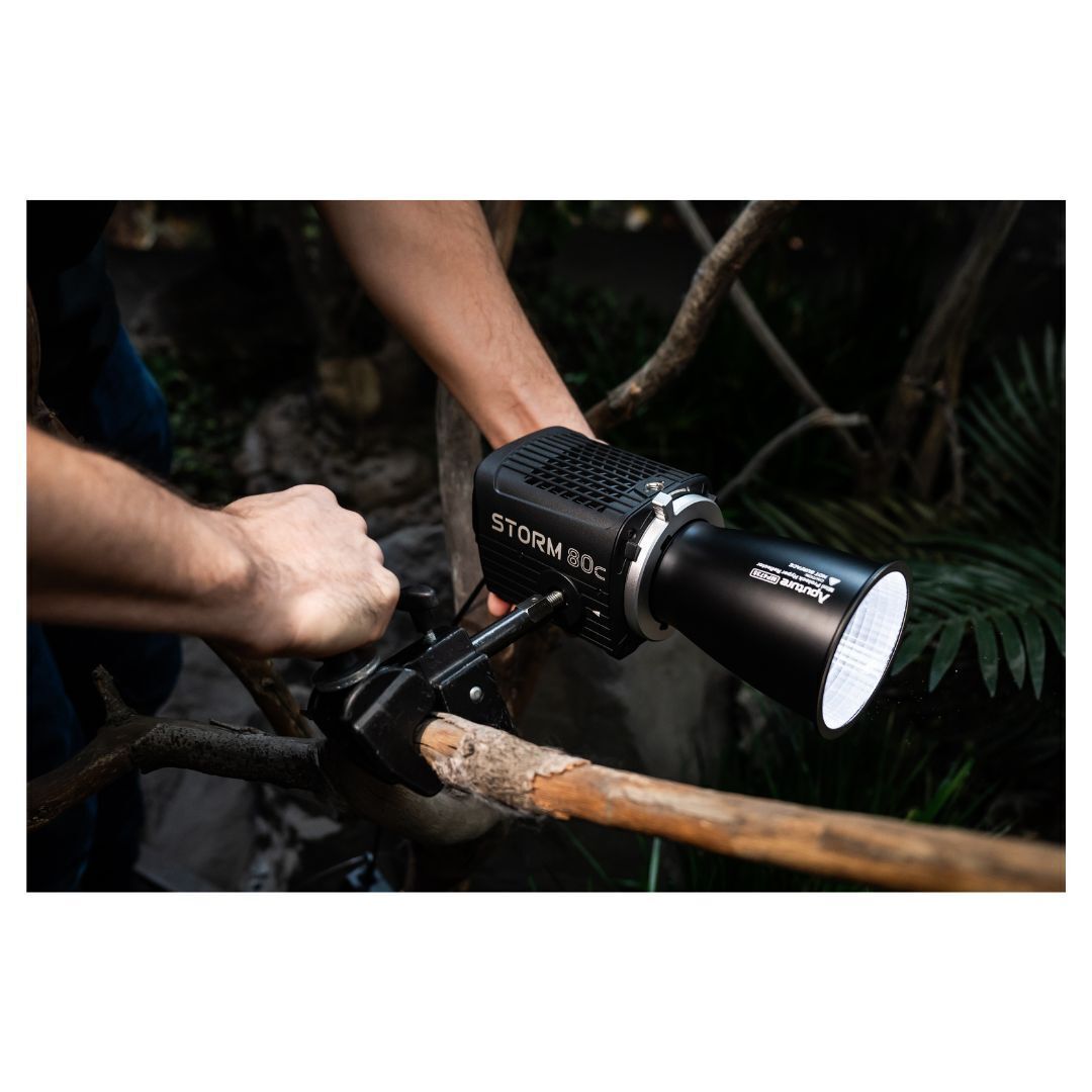 Aputure STORM 80c Continuous Light Fixture with Bowens Mount Adapter Bundle