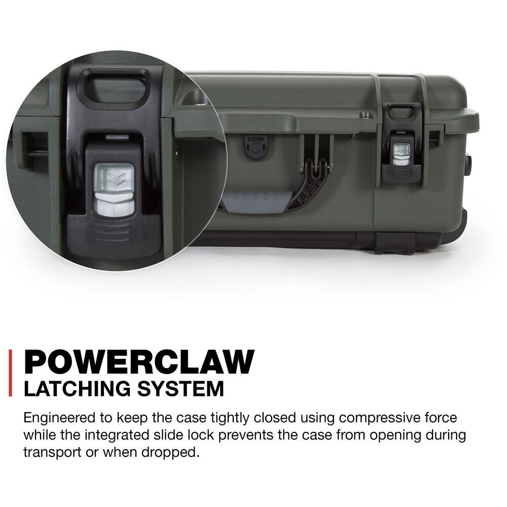 Nanuk 935 Waterproof Wheeled Hard Case with Padded Dividers (Olive)