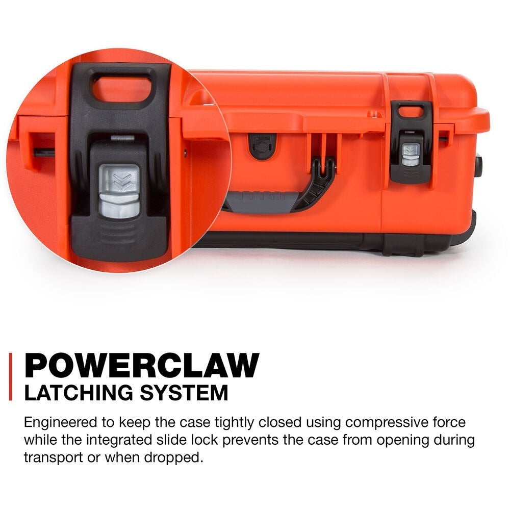 Nanuk 935 Waterproof Wheeled Hard Case with Foam and Lid Organizer (Orange)