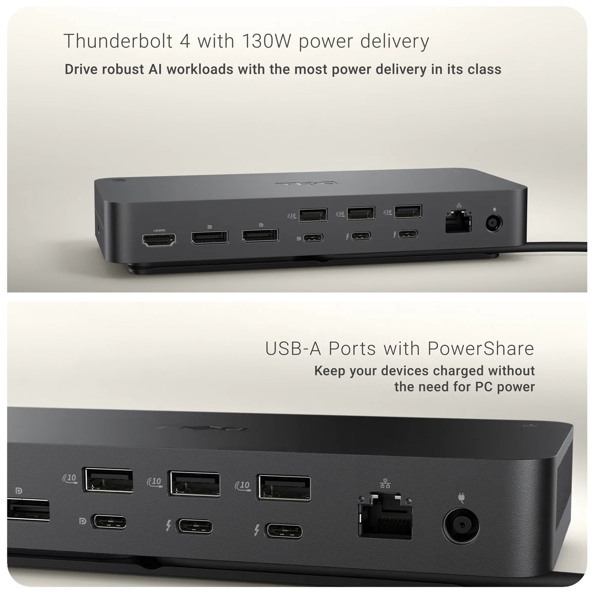 Dell Pro Thunderbolt 4 Smart Dock (SD25TB4) with Cables, Ties & 128GB USB Drive