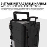 Koah Weatherproof 32 Inch Transport Roller Hard Case with Customizable Foam (Open Box)