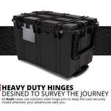 Koah Weatherproof 32 Inch Transport Roller Hard Case with Customizable Foam (Black)