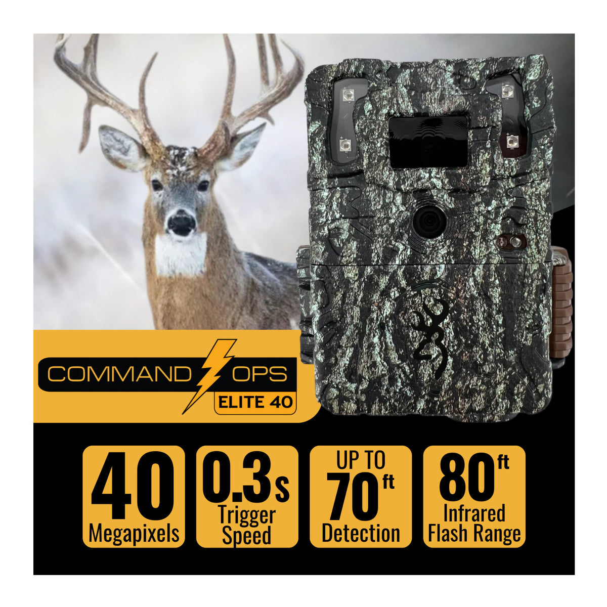 Browning Trail Cameras - Command Ops Elite 40MP Bundle (2-Pack) (5 Items)