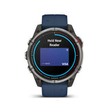 Garmin quatix 8 AMOLED Marine GPS 47mm Smartwatch (Titanium/Captain Blue)