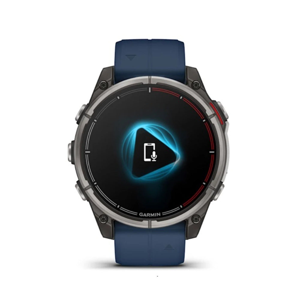 Garmin quatix 8 AMOLED Marine GPS 47mm Smartwatch (Titanium/Captain Blue)