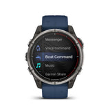Garmin quatix 8 AMOLED Marine GPS 47mm Smartwatch (Titanium/Captain Blue)